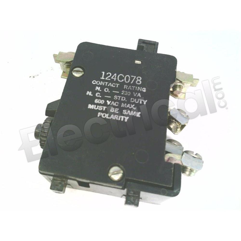 General Electric Overload Relay 124C078