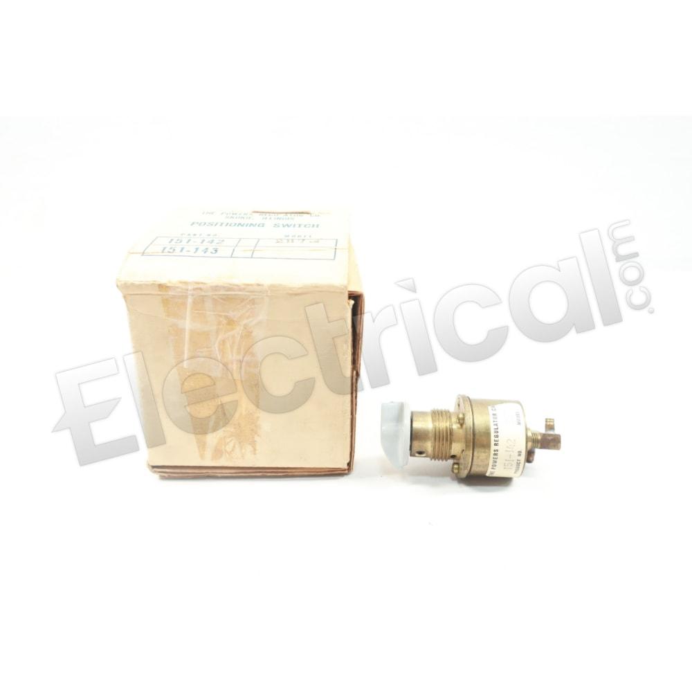 Powers Regulator Co Motor Control Part And Accessory 151-142 2H7