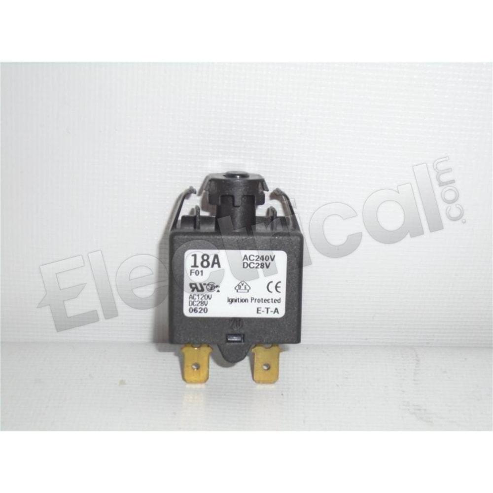 E-T-A Circuit Breakers Molded Case 1658-F01-00-P10-D01-18A