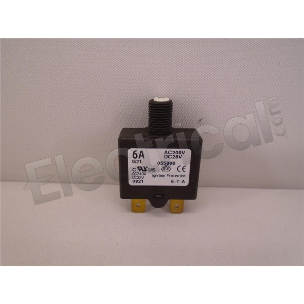 E-T-A Circuit Breakers Molded Case 1658-G21-00-P10-055800-6A