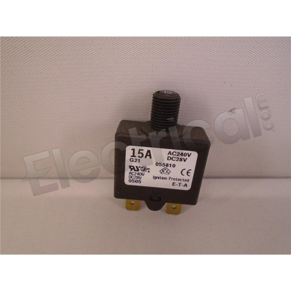 E-T-A Circuit Breakers Molded Case 1658-G21-00-P10-055810-15A