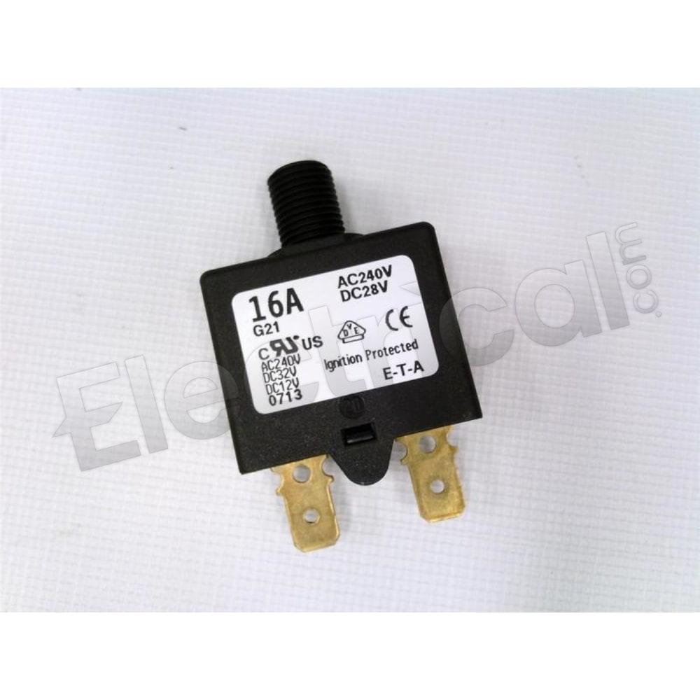 E-T-A Circuit Breakers Molded Case 1658-G21-00-P10-16A