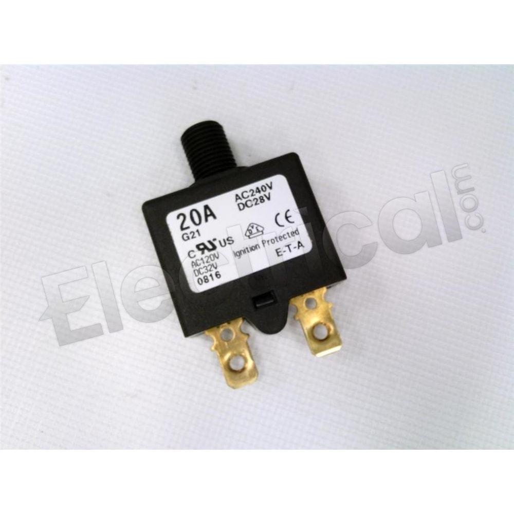 E-T-A Circuit Breakers Molded Case 1658-G21-00-S80-20A