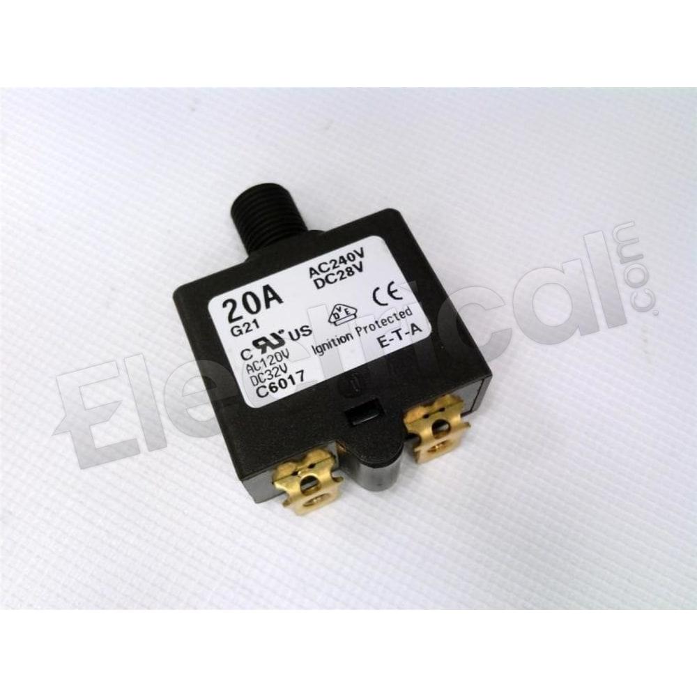 E-T-A Circuit Breakers Molded Case 1658-G21-00-S83-20A