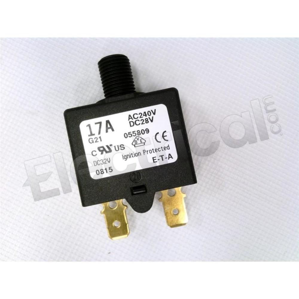 E-T-A Circuit Breakers Molded Case 1658-G21-00P10-055809-17A