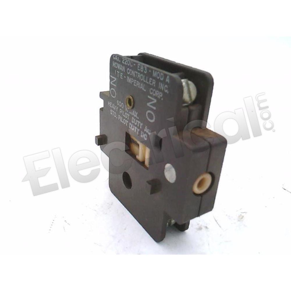 Schneider Electric Contactor And Motor Starter Auxiliary 2200-EB3MOD