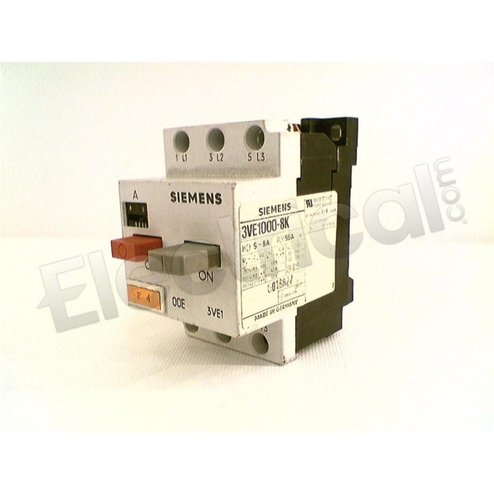 Siemens Motor Starter 3VE1-000-8K