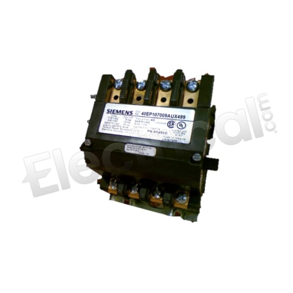 Siemens Contactor 40EP107009AUX499