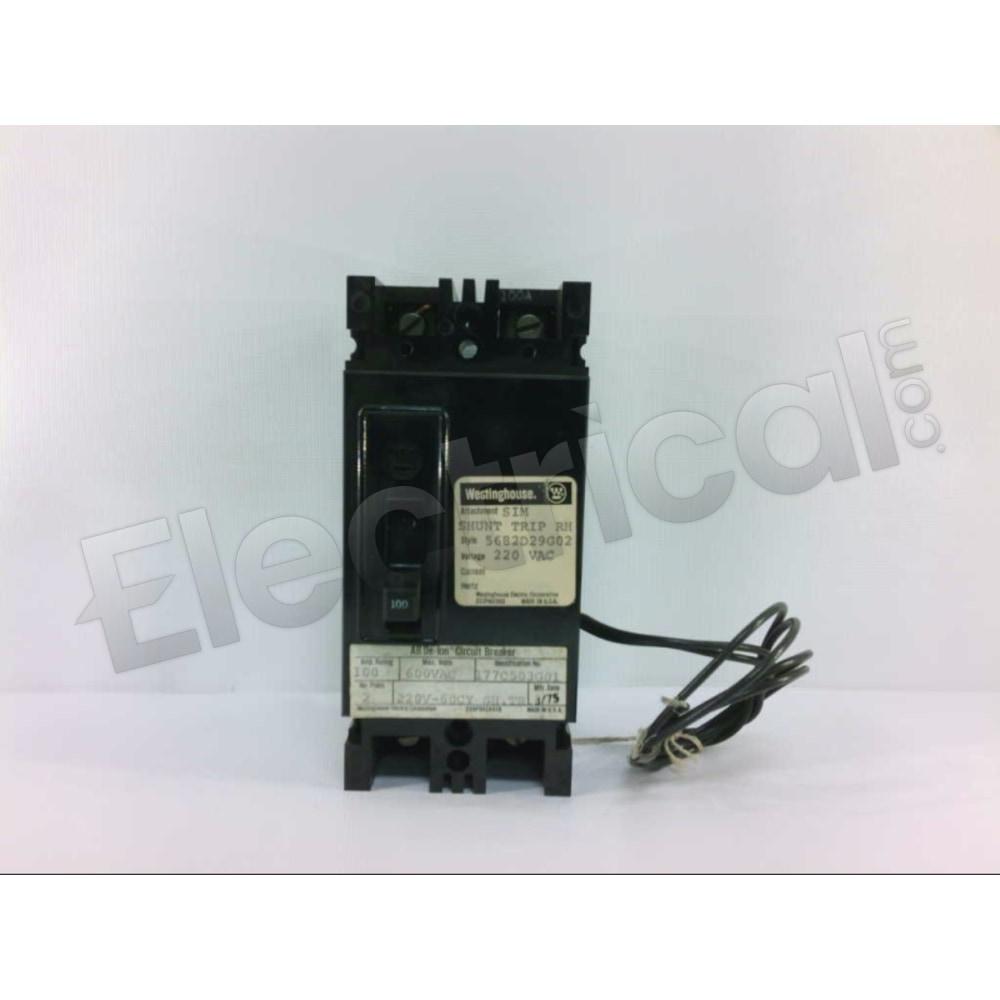 Westinghouse Molded Case 5682D29G02