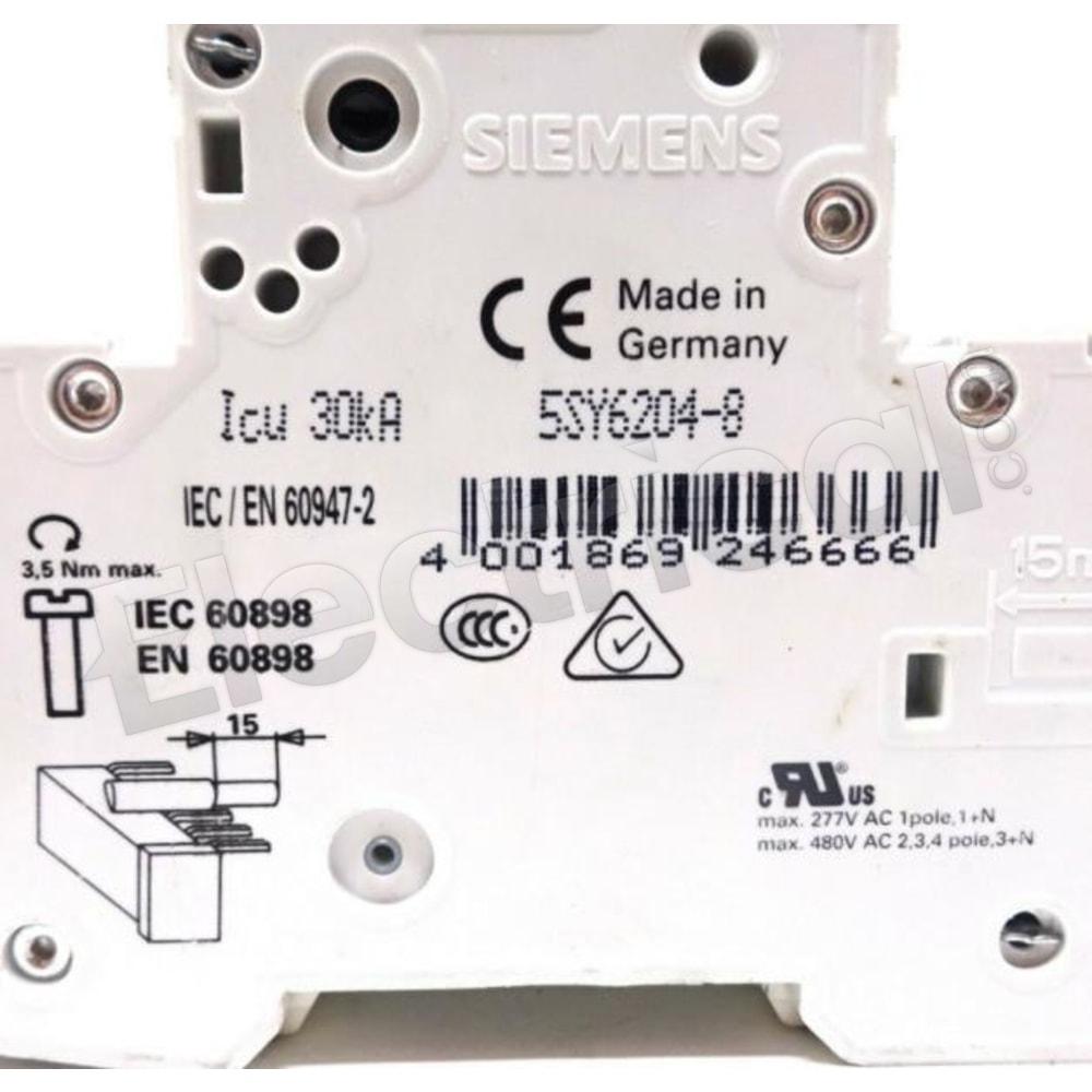 Siemens Molded Case 5SY6204-8
