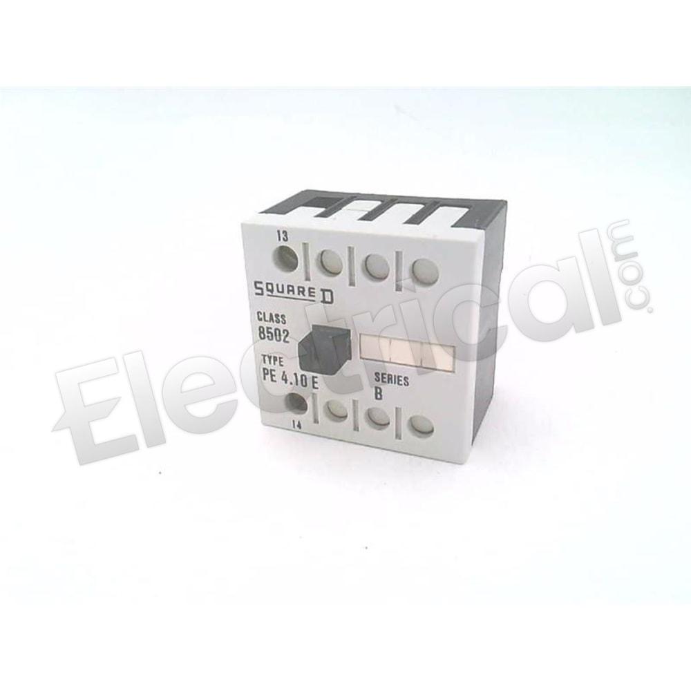 Square D Contactor And Motor Starter Auxiliary 8502-PE4.10E