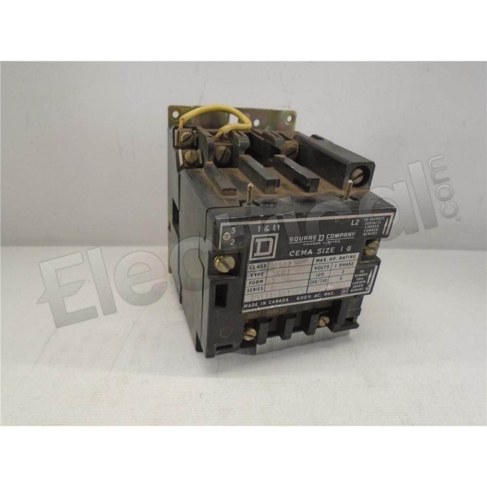 Schneider Electric Contactor 8502-SC01-V01S