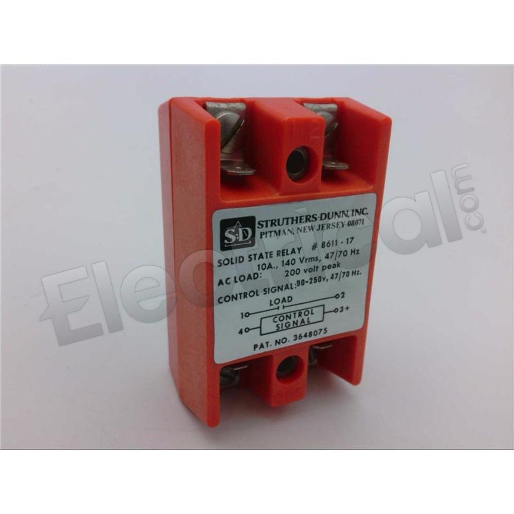 Struthers-Dunn Overload Relay 8611-17