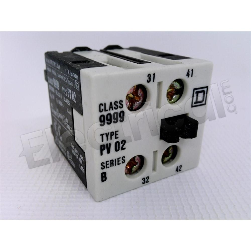 Schneider Electric Contactor And Motor Starter Auxiliary 9999-PV02
