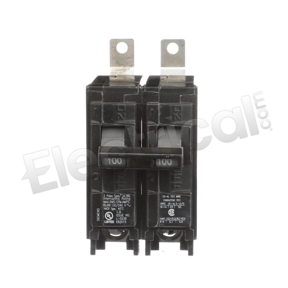 Siemens Molded Case B2100HH