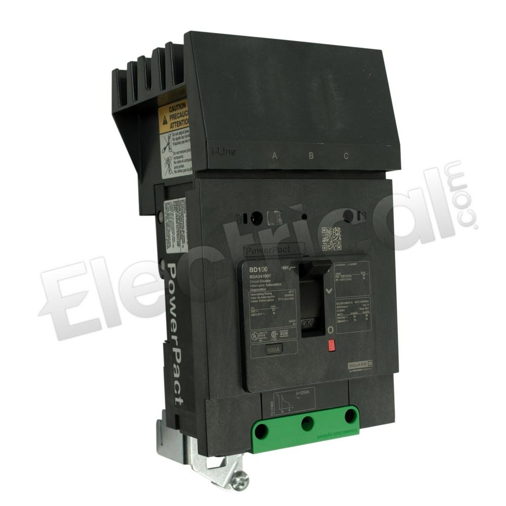 Square D Molded Case BDA34050Y-R