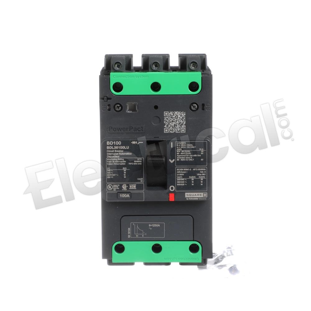 Square D Molded Case BDL36100LU