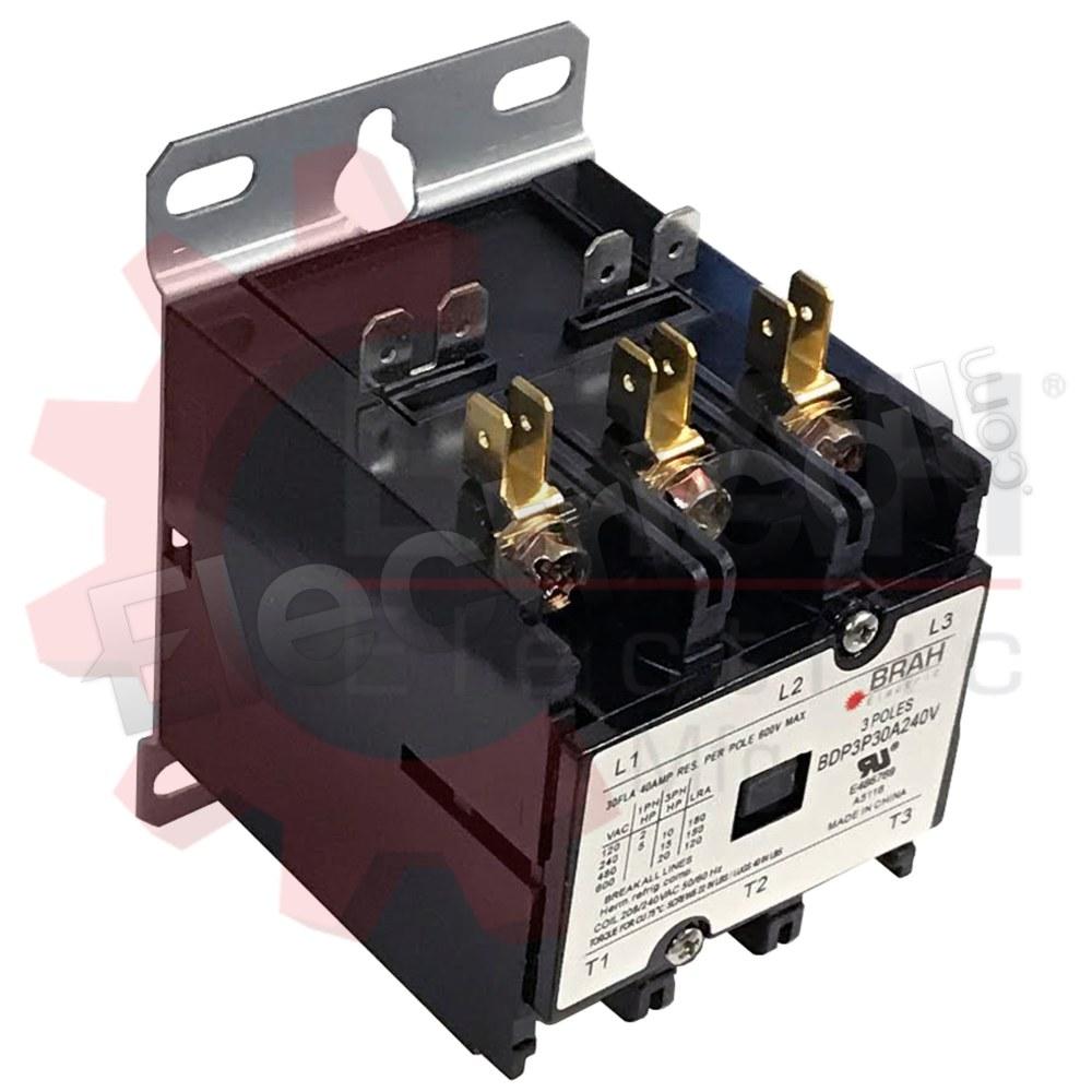 BRAH Electric Contactor BDP3P30A240V