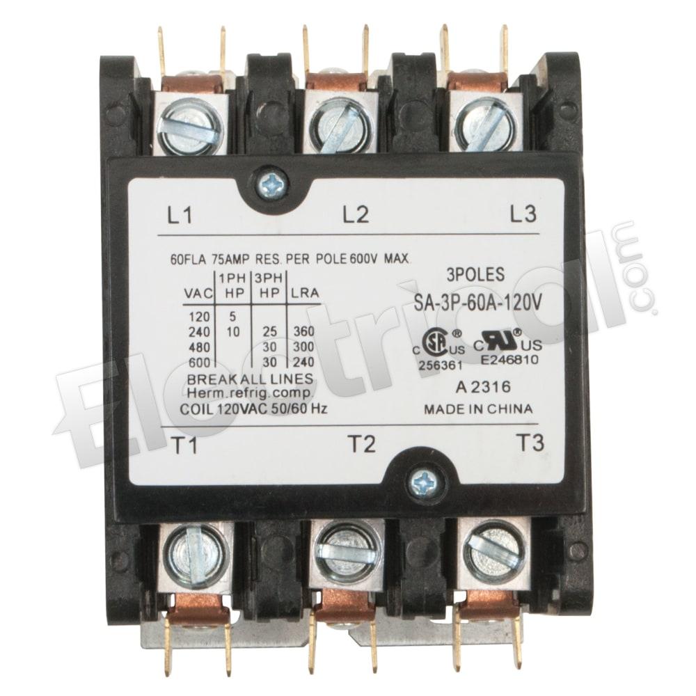 BRAH Electric Contactor BDP3P60A120V
