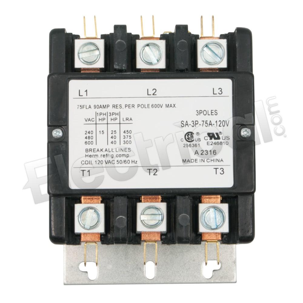 BRAH Electric Contactor BDP3P75A24V