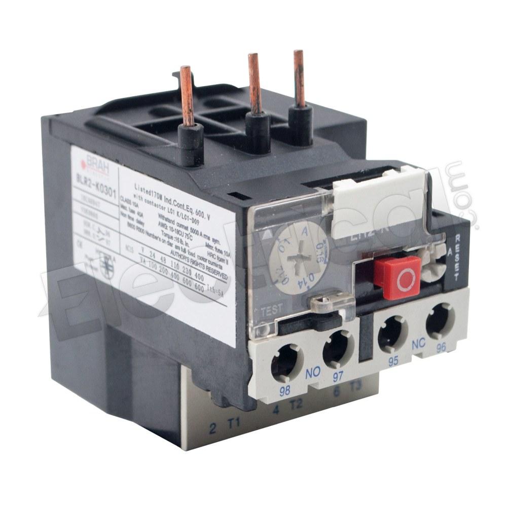 BRAH Electric Overload Relay BLR2K0307