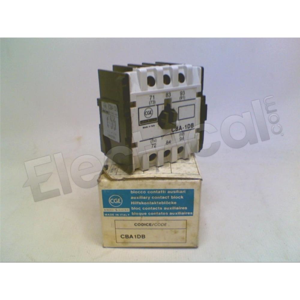 General Electric Contactor And Motor Starter Auxiliary CBA-1DB