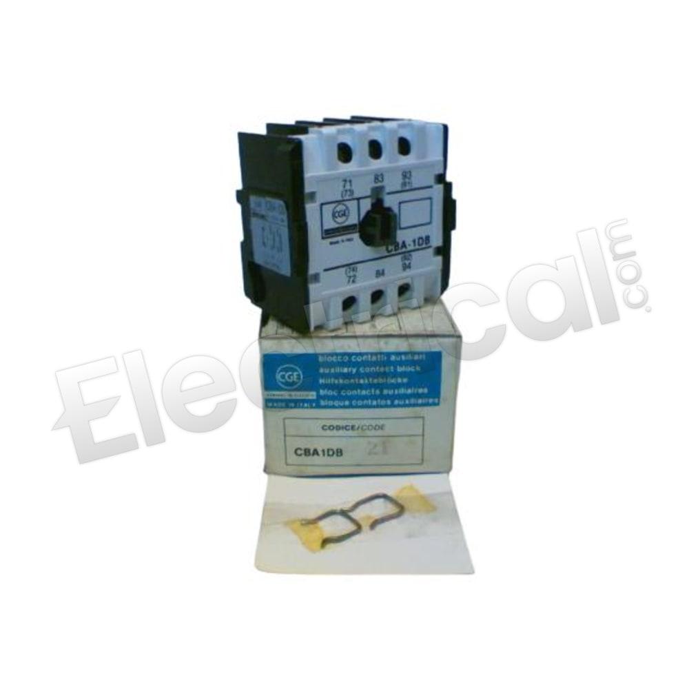 General Electric Contactor And Motor Starter Auxiliary CBA-1DB-21