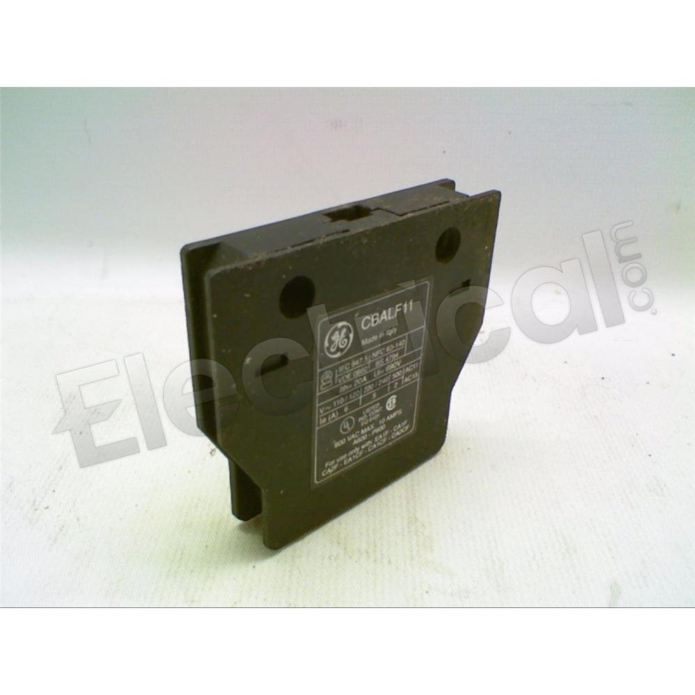 General Electric Contactor And Motor Starter Auxiliary CBALF11