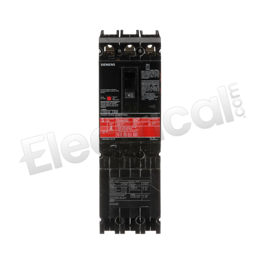 Siemens Molded Case CED63B050L