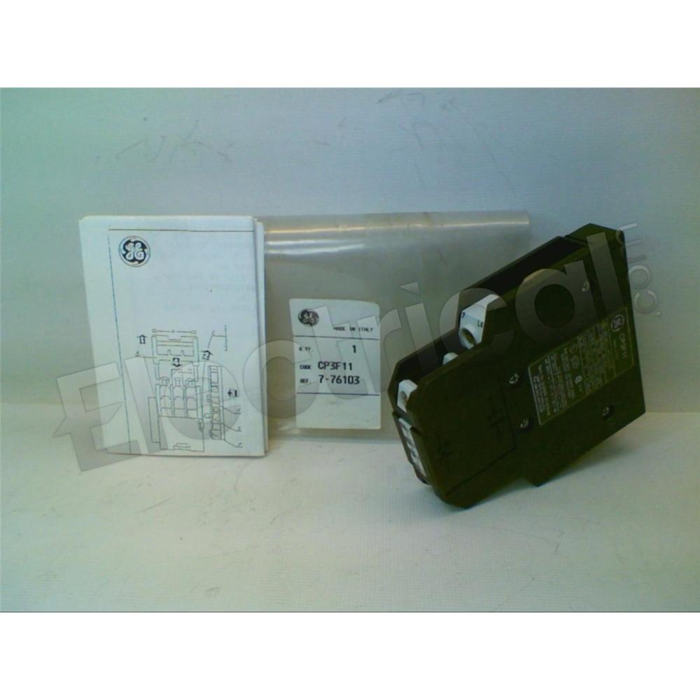 General Electric Contactor And Motor Starter Auxiliary CP-3F11