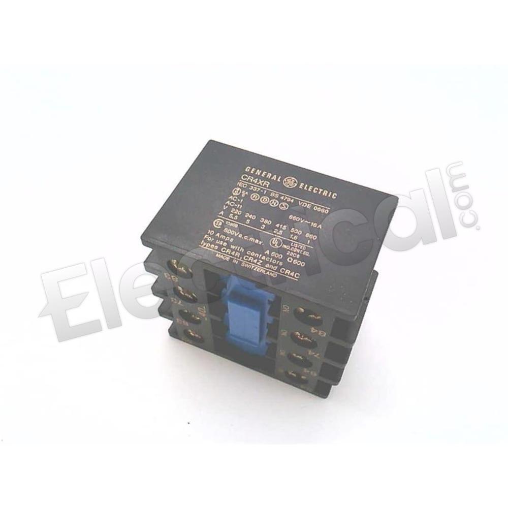 General Electric Contactor And Motor Starter Auxiliary CR4XR40