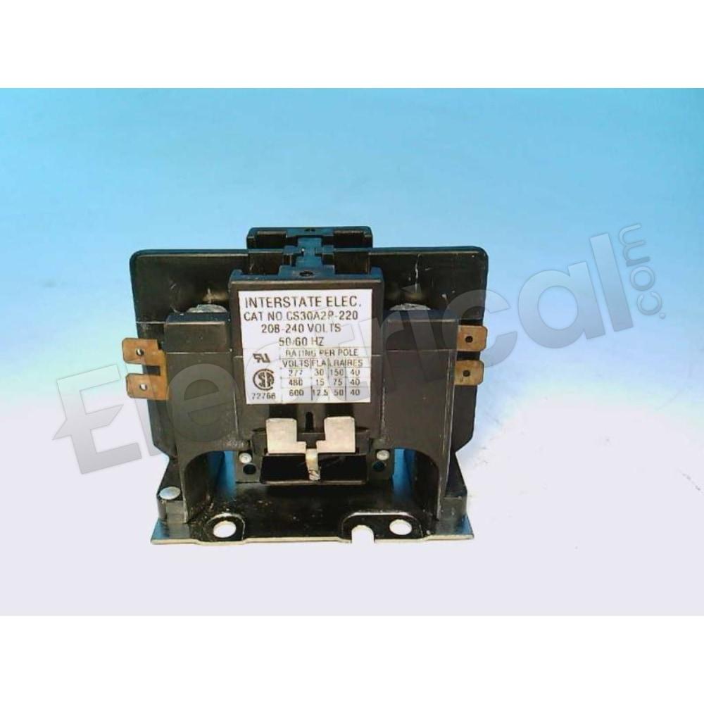 Interstate Electric Contactor CS30A2P-220