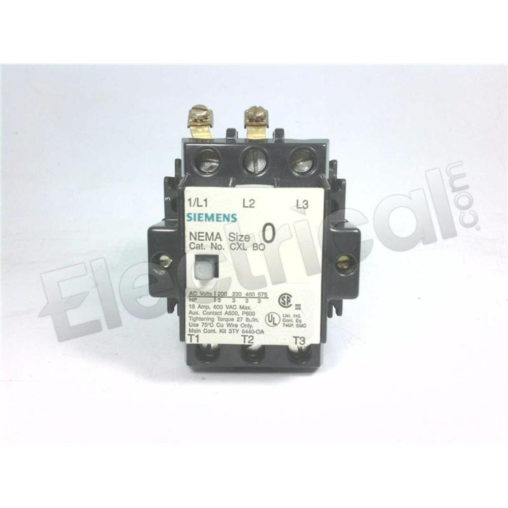 Siemens Contactor CXL-B0-208