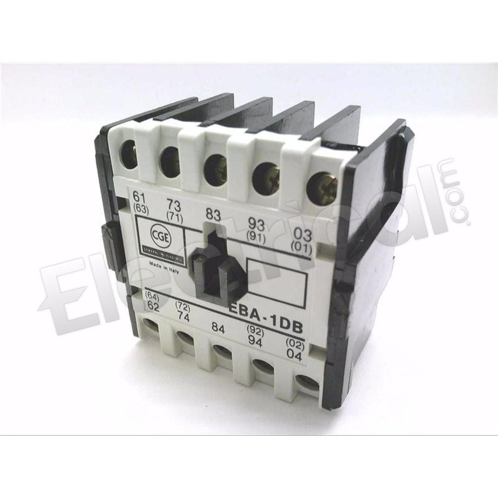 General Electric Contactor And Motor Starter Auxiliary EBA-1DB