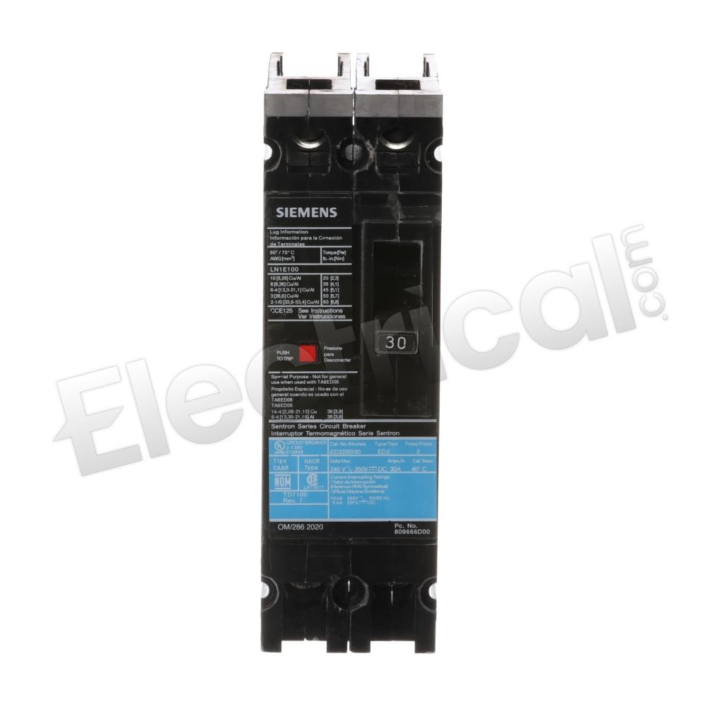 Siemens Molded Case ED22B030L