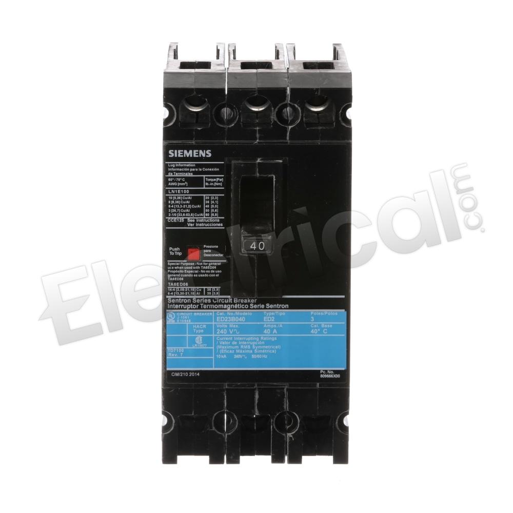 Siemens Molded Case ED23B040L