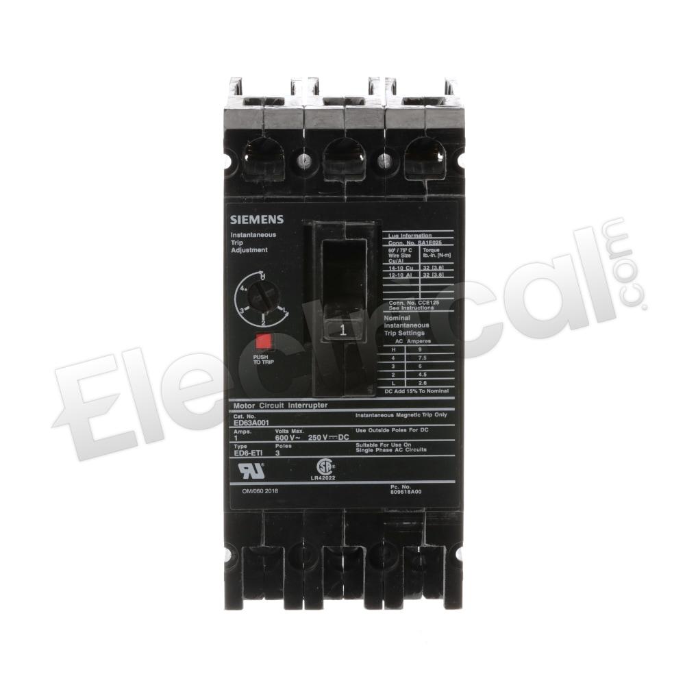 Siemens Molded Case ED63A001