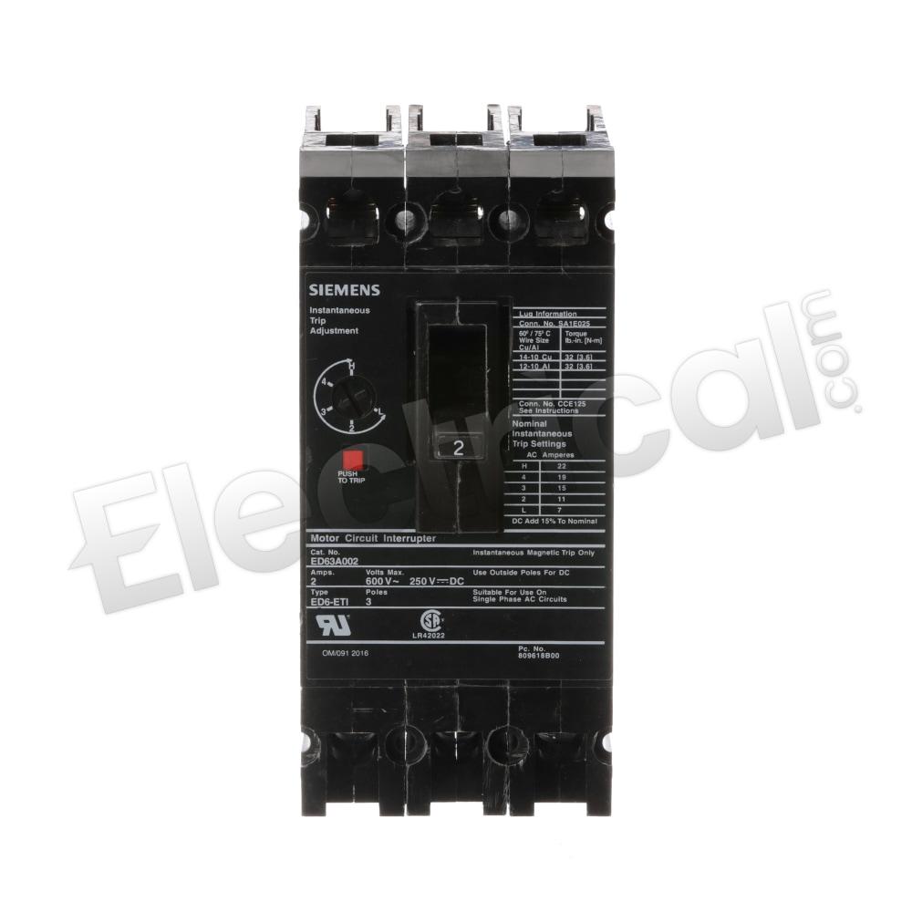 Siemens Molded Case ED63A002