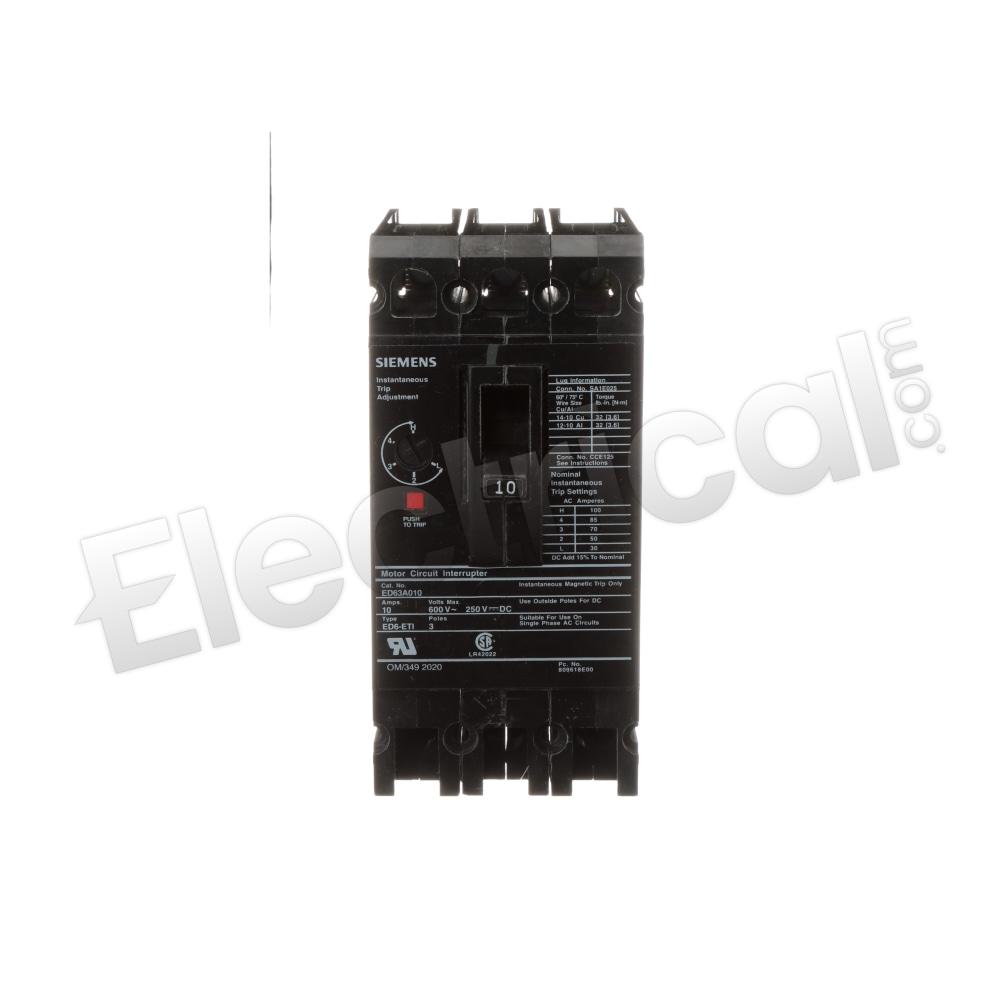 Siemens Molded Case ED63A010L