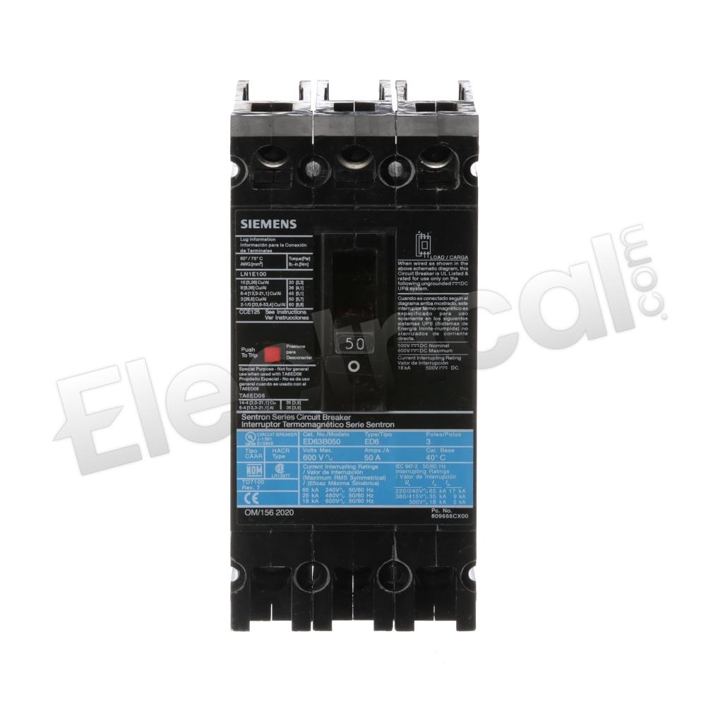 Siemens Molded Case ED63B050