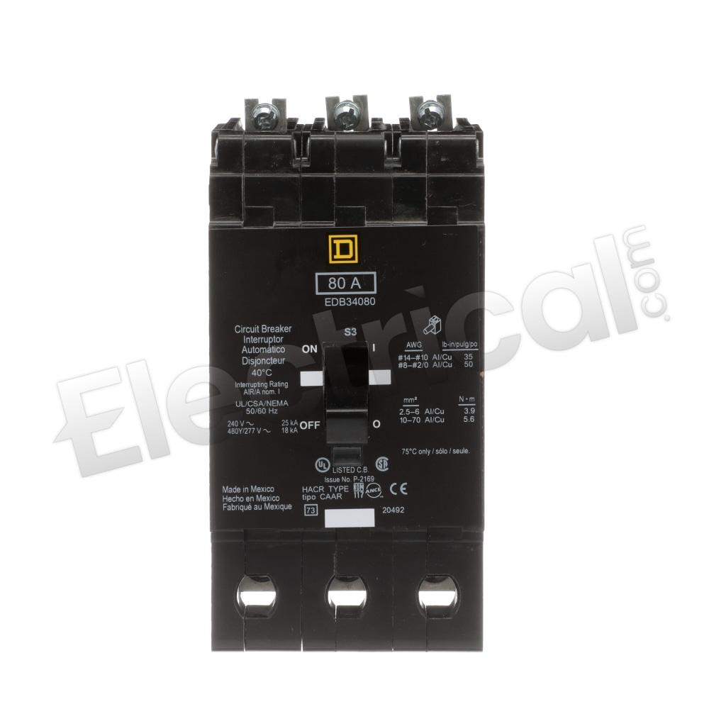 Schneider Electric Molded Case EDB34080AABA