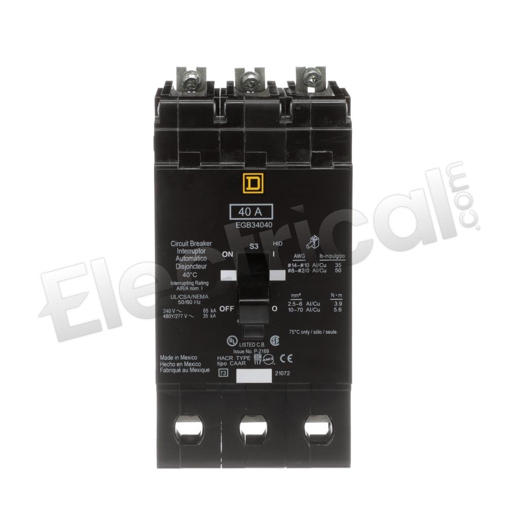 Square D Molded Case EGB34040SA
