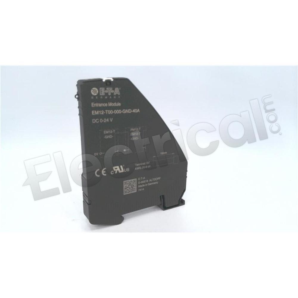 E-T-A Circuit Breakers Molded Case EM12-T00-000-GND-40A