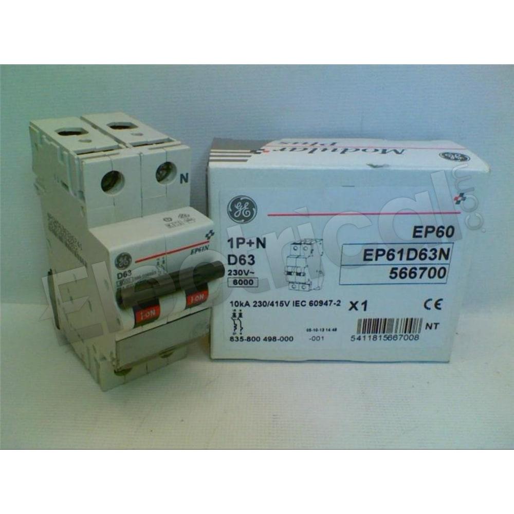 General Electric Molded Case EP61D63N