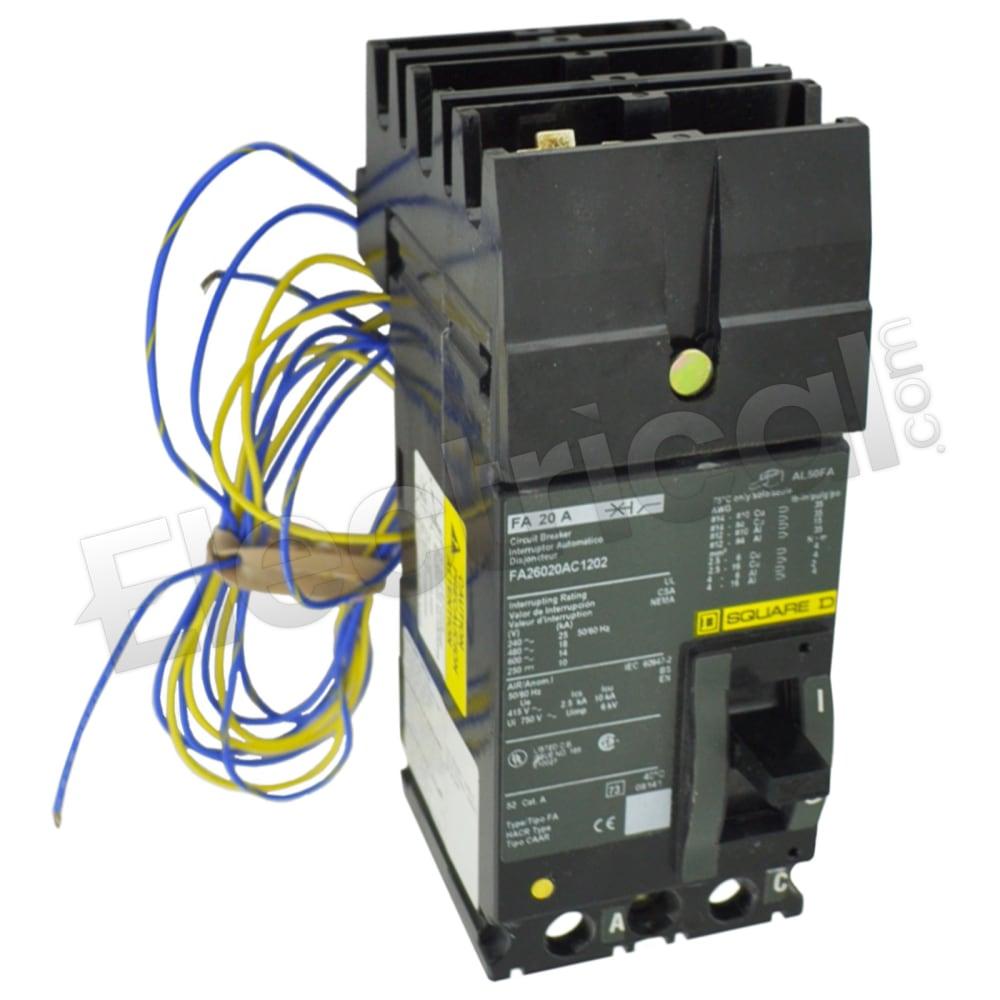 Square D Molded Case FA26020AC1202