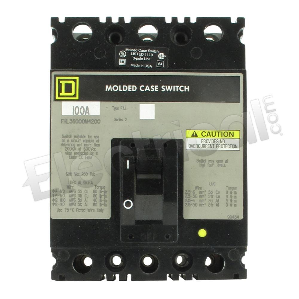 Square D Molded Case FHL3600M4200