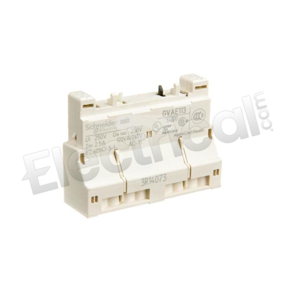 Schneider Electric Contactor And Motor Starter Auxiliary GVAE113