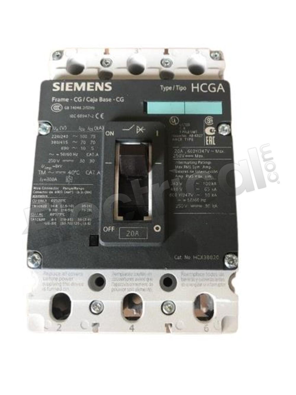 Siemens Molded Case HCX3B020