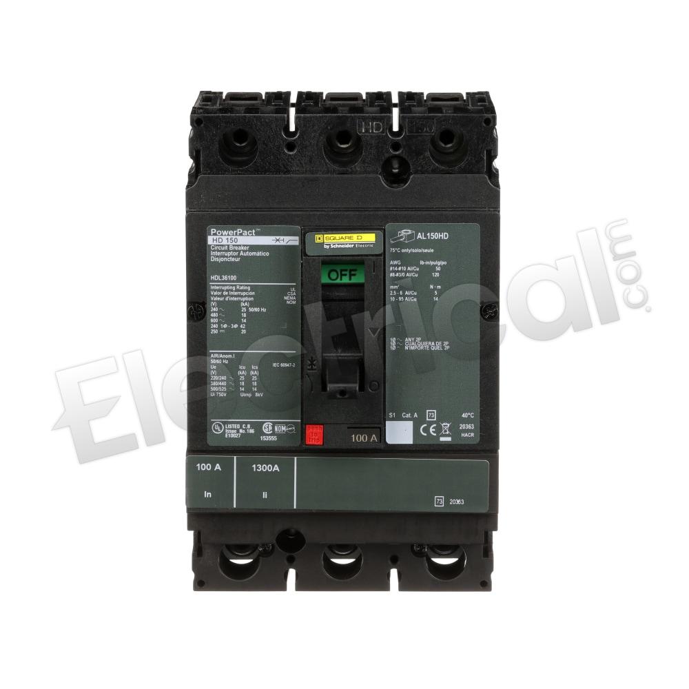 Square D Molded Case HLL36080AFSP