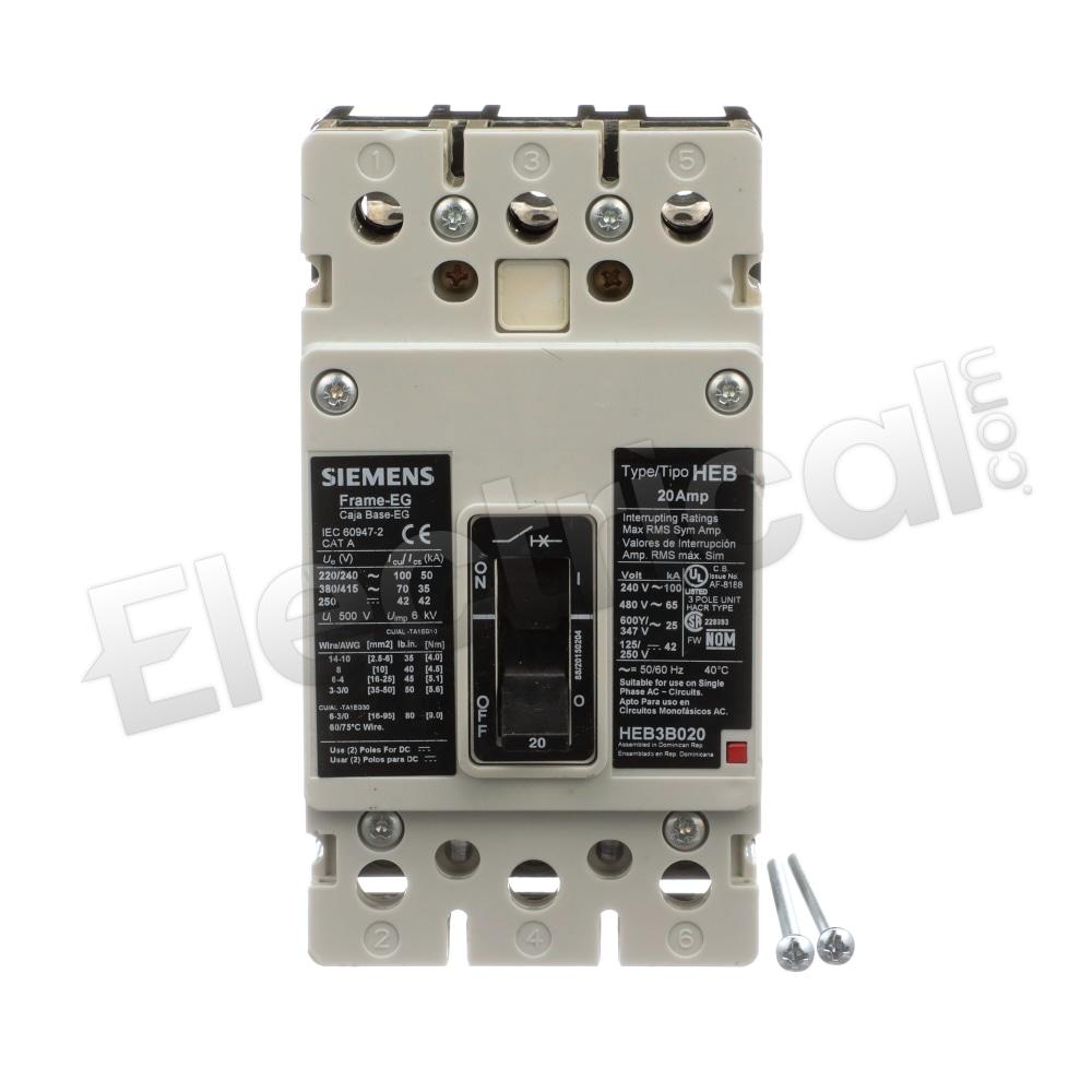 Siemens Molded Case HEB3B020L